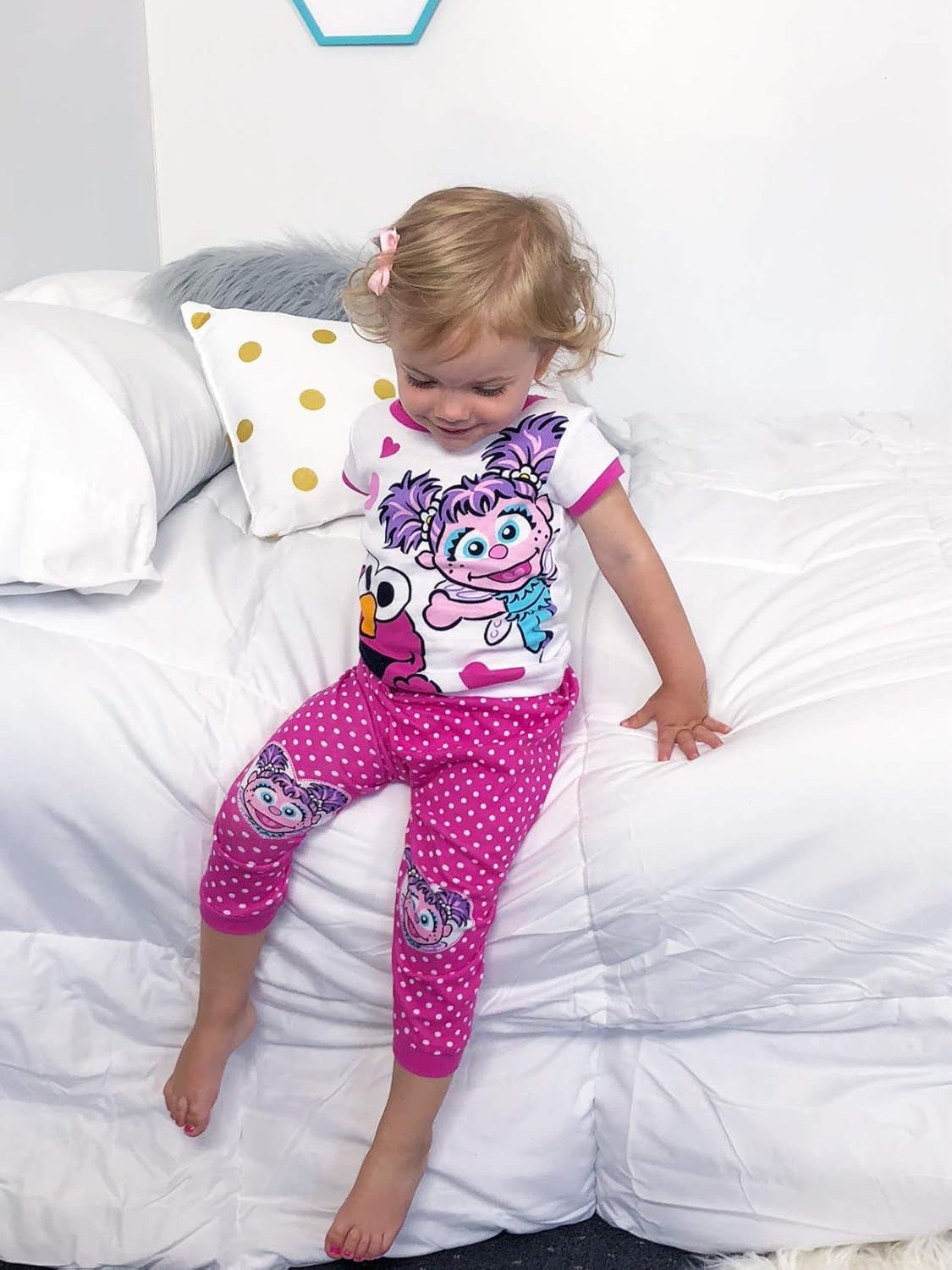 Elmo and Abby Cadabby Toddler Girls Cotton Pajamas Set