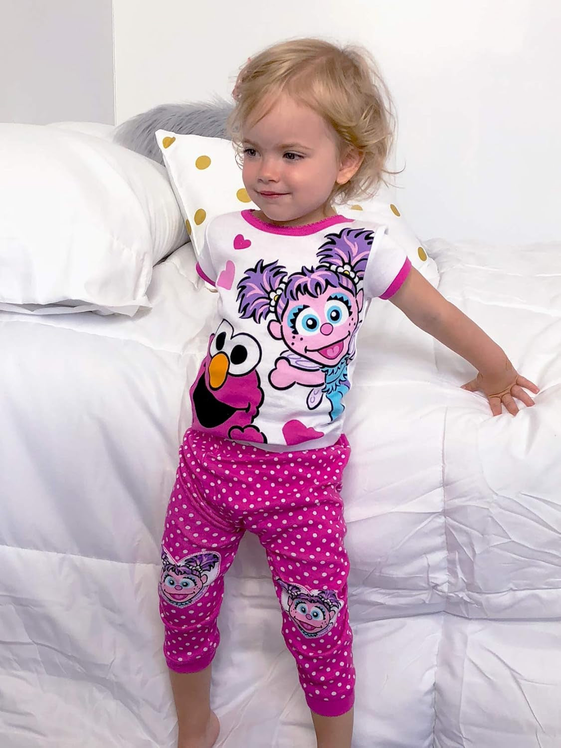Elmo and Abby Cadabby Toddler Girls Cotton Pajamas Set